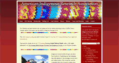 Desktop Screenshot of americanindigenousresearchassociation.org