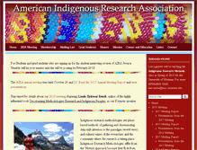 Tablet Screenshot of americanindigenousresearchassociation.org